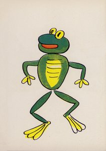 Jeden z Bláznivých lidí Waltera Triera (barevná litografie) od Walter Trier