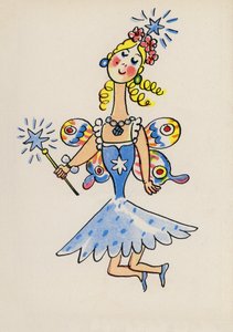 Jeden z Bláznivých lidí Waltera Triera (barevná litografie) od Walter Trier