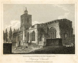 Stepney Church, Londýn od Walter Wallis