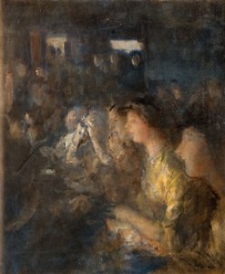Scéna v divadle, 1912.