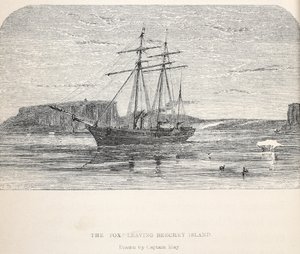 Fox Leaving Beachey Island, 1859 od Walter William May