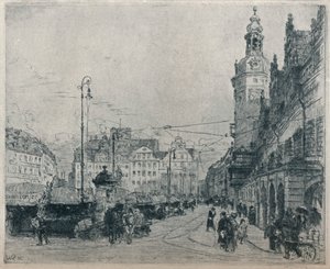 Tržiště, Lipsko, c1913 od Walter Zeising