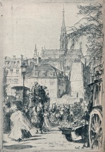 Place St. Michel, Paříž, c1913 od Walter Zeising
