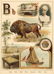 Písmeno B (chromolitho) od Walter Zweigle