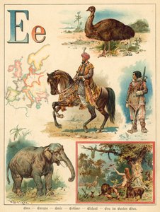 písmeno E (chromolitho)