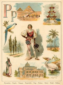 Písmeno P (chromolitho) od Walter Zweigle