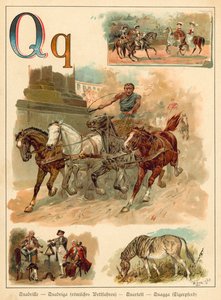 písmeno Q (chromolitho)