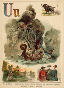 písmeno U (chromolitho)