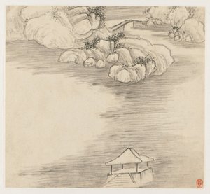 Album Landscapes: Leaf 3, 1677. od Wang Gai