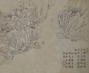 List z Manuálu malování Jieziyuan huazhuan..., pravděpodobně z roku 1878.