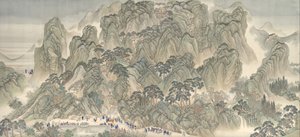 Jižní inspekční prohlídka císaře Kangxi, svitek tři: Jinan k hoře Tai, datové záznamy do roku 1698.