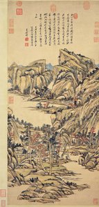 Podzimní hory. Wang Yuanqi. Národní palácové muzeum od Wang Yuanqi