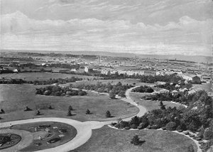 Barnsley Park and Town, c1896 od Warner Gothard