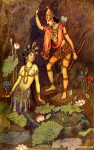 "Arjuna a říční víla", 1913.