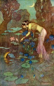 „Sita najde Rámu mezi lotosovými květy“, 1913.