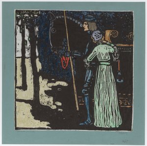 Rozloučení (velká verze) (druhá verze) od Wassily Kandinsky