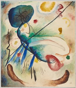 Akvarel s konturami od Wassily Kandinsky