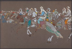 Arabská kavalérie od Wassily Kandinsky