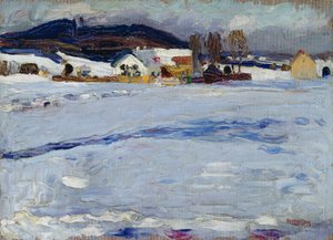 U Starnbergu – Zima od Wassily Kandinsky