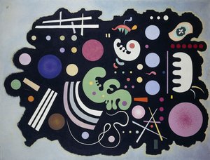 Černý patchwork; Noir Bigarre od Wassily Kandinsky