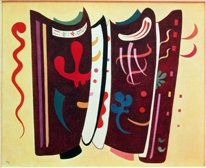 Hnědá s doplňkem od Wassily Kandinsky