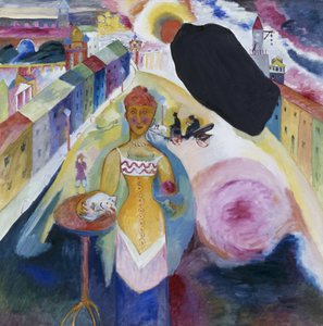 Paní v Moskvě od Wassily Kandinsky