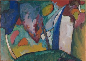 Vodopád. 1909 od Wassily Kandinsky