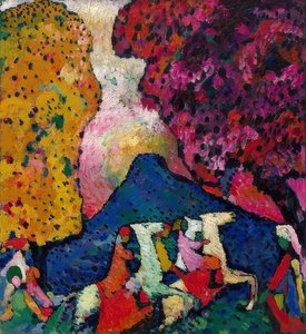 Modrá hora. 1908-09 od Wassily Kandinsky
