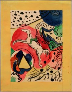 Design pro obálku Almanachu Der Blaue Reiter od Wassily Kandinsky