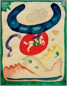 Design pro obálku Almanachu Der Blaue Reiter od Wassily Kandinsky