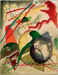Návrh na obrázek s bílým okrajem od Wassily Kandinsky