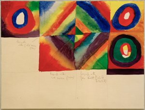 Barevné studie, (s informacemi o technice malby) od Wassily Kandinsky