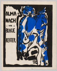 Dřevoryt pro almanach "Der Blaue Reiter" od Wassily Kandinsky