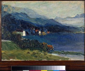 "" Lac Coachella "" Painter Day Vassily Kandinsky od Wassily Kandinsky
