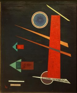 Silná červená od Wassily Kandinsky