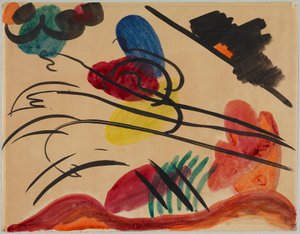 Se třemi jezdci od Wassily Kandinsky