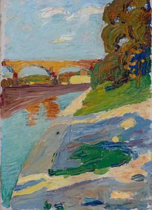 Mnichov - Isar od Wassily Kandinsky