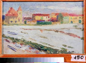 Mnichov (Allemagne) (Mnichov). Peinture de Vassily Kandinsky (nebo Wassily Kandinski nebo Kandinskij od Wassily Kandinsky