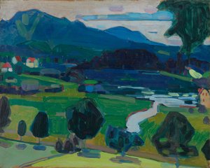Murnau - výhled na Staffelsee od Wassily Kandinsky