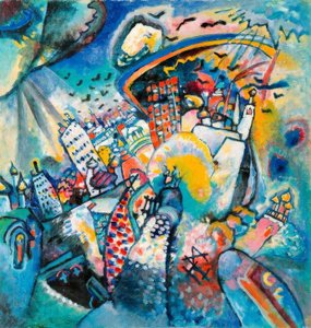 Rudé náměstí od Wassily Kandinsky