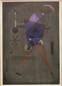 Černý trojúhelník. 1925 od Wassily Kandinsky