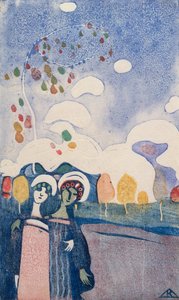 Dvě dívky od Wassily Kandinsky