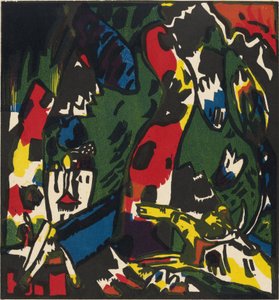 ""Lučištník"" Obraz Vasilije Kandinského (nebo Wassily Kandinského nebo Kandinského od Wassily Kandinsky