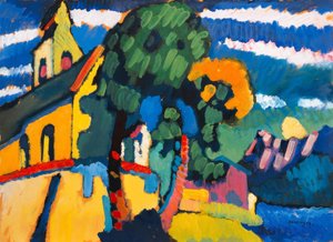 Vesnický kostel v Riegsee od Wassily Kandinsky