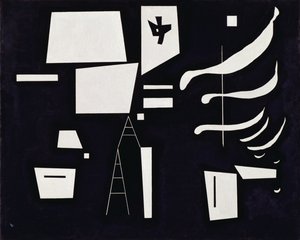 Bílá - měkký a tvrdý pochod od Wassily Kandinsky
