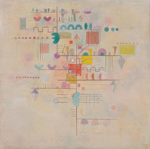 Zarter Aufstieg (Lasné stoupání). 1934 od Wassily Kandinsky