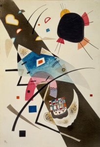 Dvě černé skvrny od Wassily Kandinsky