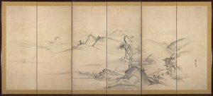 Osm pohledů na řeky Xiao a Xiang, 1700.