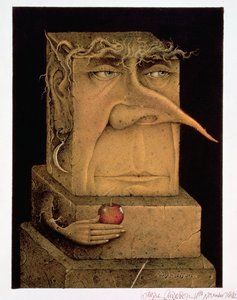 Adam (tužka a pastelky na papíře) (pár 155035) od Wayne Anderson