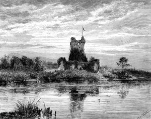 Ross Castle, County Kerry, Irsko, 19. století.